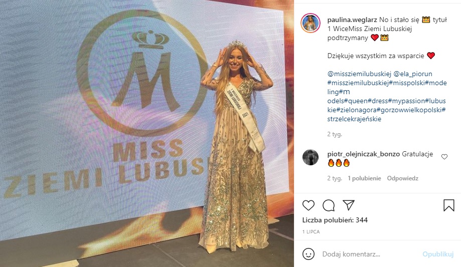 Strzelczanka w finale Miss Polski 2021 | ZOBACZ